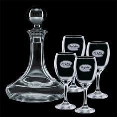 Crystal Ship's Decanter set